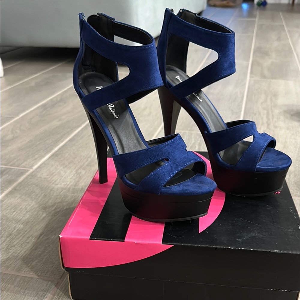 Michael Antonio Cobalt Platform Heels